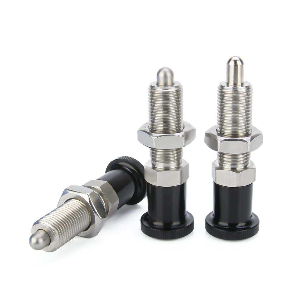 M8 M10 M12 M16 Fine Thread Long Index Bolts, Indexing Plungers,Locking Pin ,Locking Spring Screw,Aluminum Knob Plunger