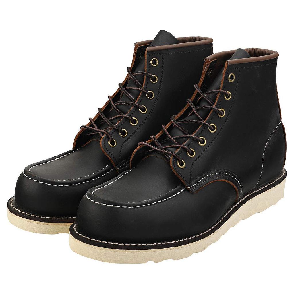 Red Wing REDWING 6 Inch Classic Mock CLASSIC MOC D Width Work Boots Mock Toe Red Wing Black Prairie Black Black System [8849] 6-INCH