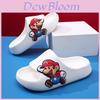 Personagem de Desenho Animado Mario Sandálias Slip On Infantis Confortáveis de Verão para Interior de Casa