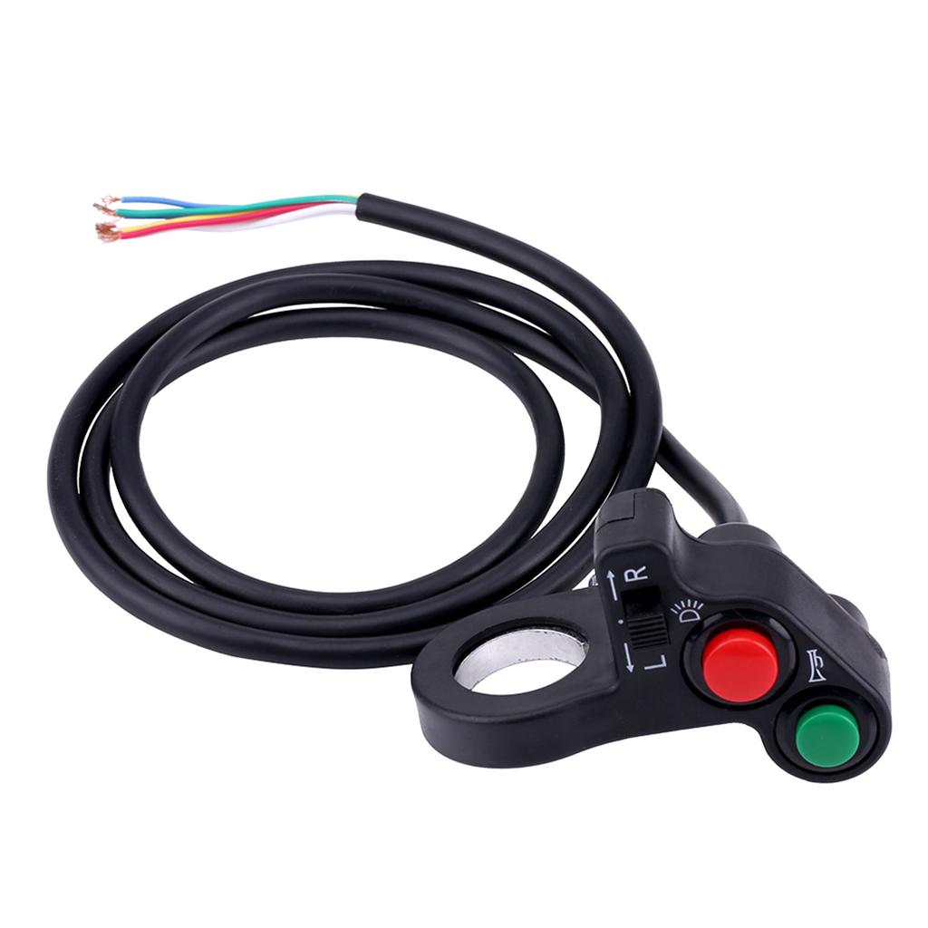 22mm(78inch) Motorcycle Handlebar Switch Headlight Turn Signal Light Horn OnOff Push Button