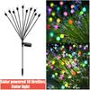 IP65 Waterproof Solar Firefly String Lights Wind Motion LED Garden Lights  Camping Decoration
