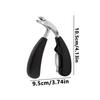 Stainless Steel Curved Rubber Nail Clippers, Large Opening Design, Anti Splash And Anti Slip Handle Nail Clipper Set