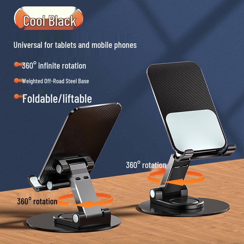 Foldable Metal Phone & Tablet Holder for Desktop Live Streaming
