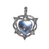 Crystal Heart-shaped Pendant Beads Rhinestone Love Heart Charm for DIY Keychain Necklace Earrings Accessories Crafts