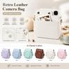 PU Leather Camera Bag Retro Camera Case for Fujifilm Instax Mini 13/12/11 Outdoor Carry