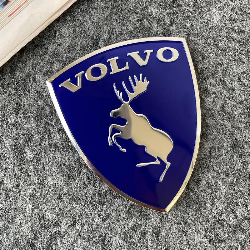 3D kovový štít s losem Kreativní emblém na auto Dekorační nálepky na karoserii Pro Volvo XC60 XC90 S60 S90 V60 XC40 V50 S80 Autopříslušenství