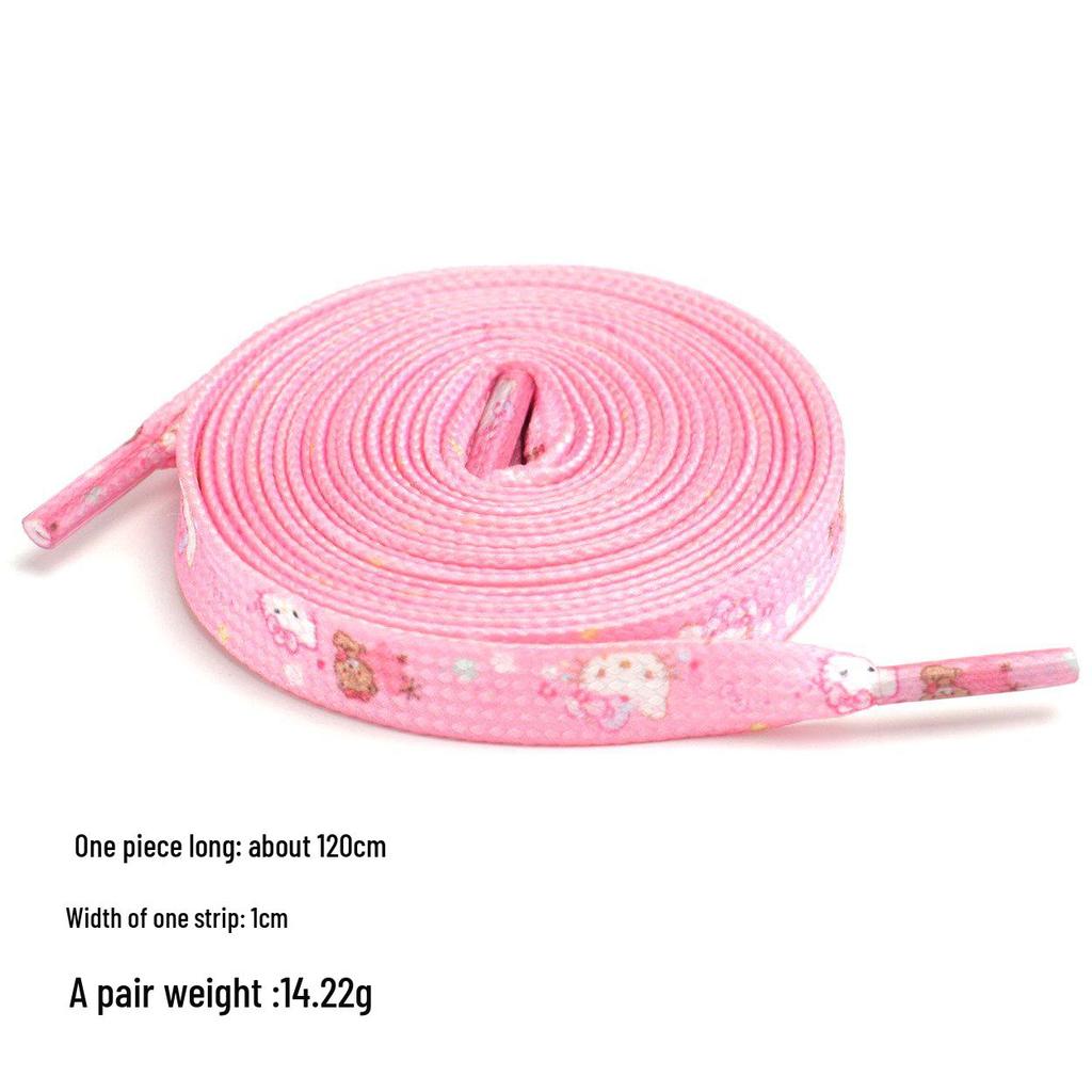 Colorful Rainbow Gradient Polyester Shoelaces for Sneakers and Canvas Shoes - Fun and Creative Laces for Kids