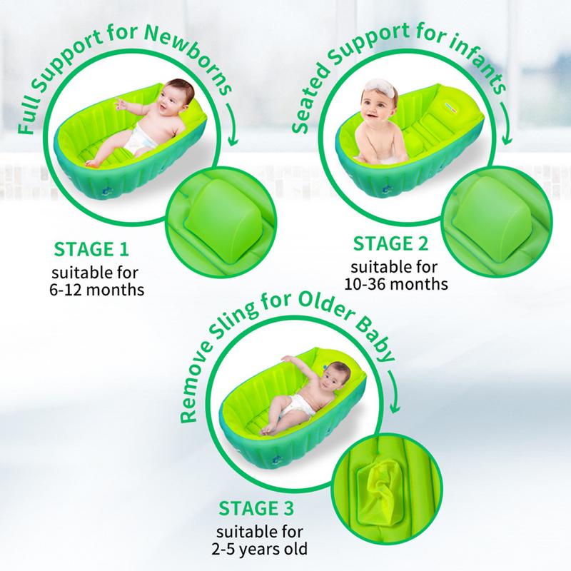 

Baby Bathtub Children s Portable Outdoor Inflatable Swimming Pool Children s Bathtub Newborns Shower Supplies For Travel Camping CHINA