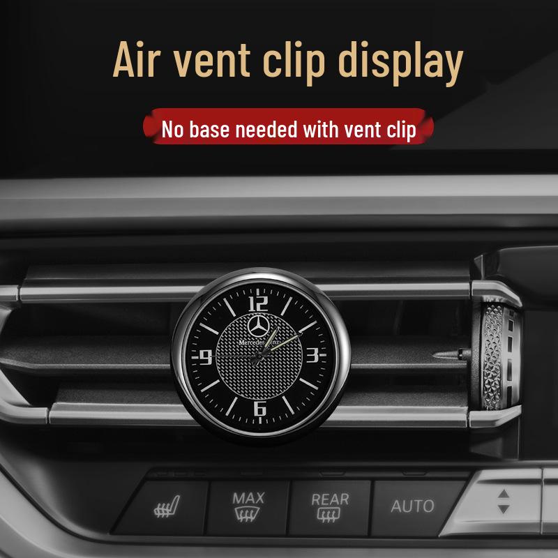 Luminous Digital Car Clock Quartz Watch Ornament