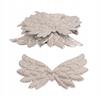 Angel Wings Silver Fabric DIY 5×3Cm 10 Pcs