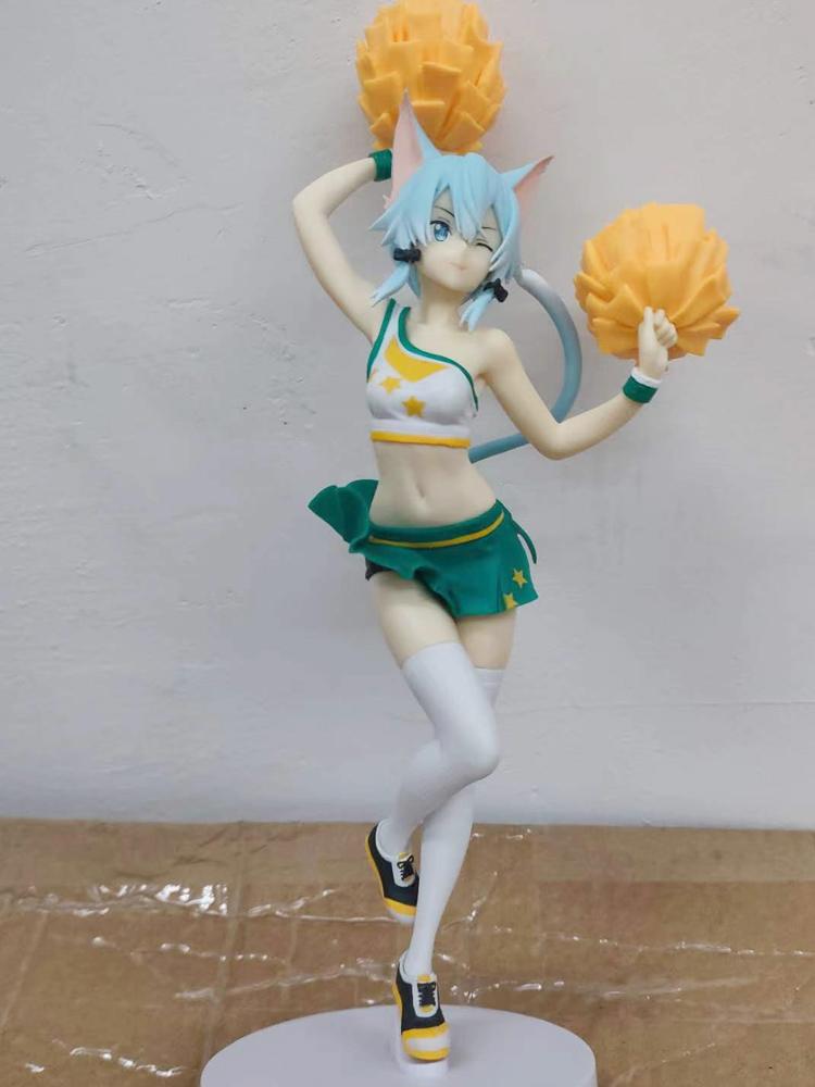 SWORD ART ONLINE Ayano Keiko Memory Defrag Asada Shino Cheerleader Figura de Ação de Anime Modelo de Coleção Ornamental Presente