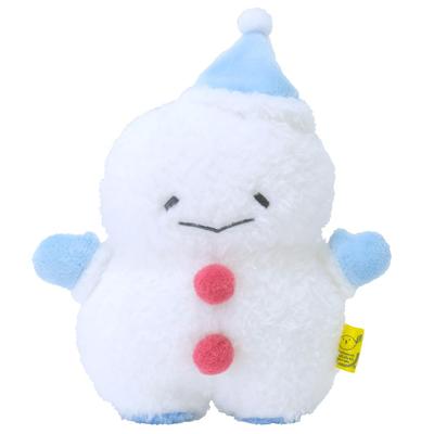 SunLemon Fluffy Snowman Plush Toy, Size S, 15 X 6 X 17.5cm, Blue, Cute, Perfect for Winter, Christmas, Snow, and New Year's, P-9912