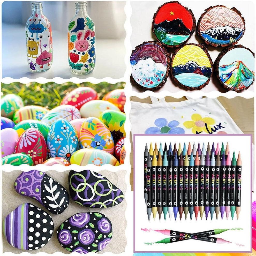 Paint Markers 24/48/36 Colors Paint Pens Acrylic Markers 1.5mm Round Tip Paint Pen Acrylic Paint Pens For Painting 10ml