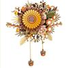 DIY Plants Art Wall Flowers Simulated Sunflower Living Room Pendant Building Blocks Model Bricks Kids Sets Toys
