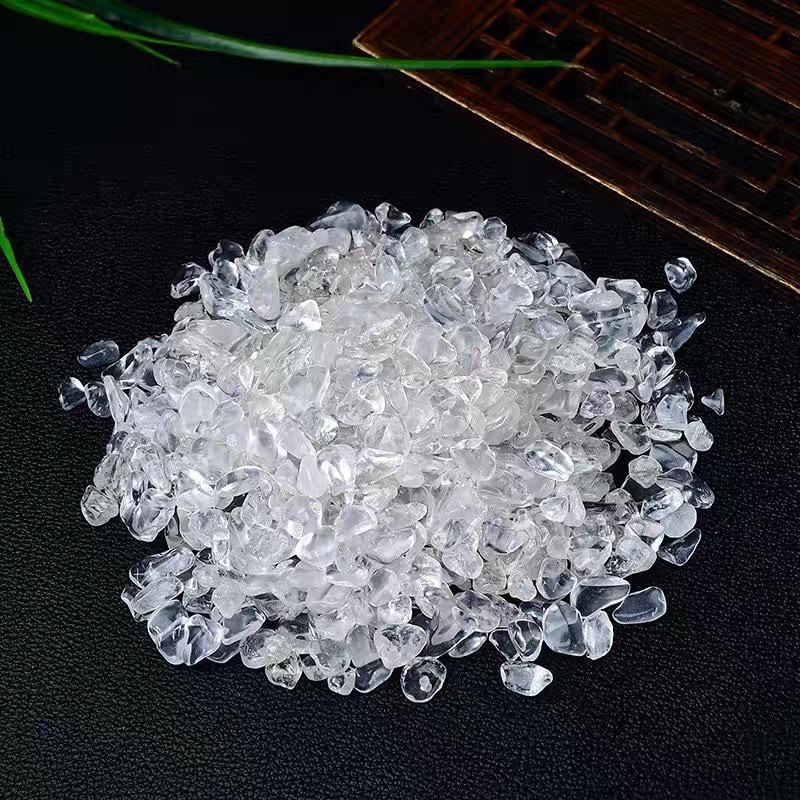 Natural White Crystal Tumbled Stone Bracelet & Purifying Storage Bowl