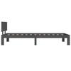 Solid Wood Bed Grey Pine 90 x 200 cm