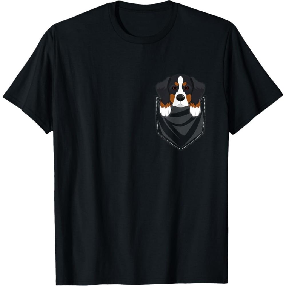 

Bernese Mountain Dog Pocket Graphic T-Shirt Dog Gift Shirt T-Shirt S