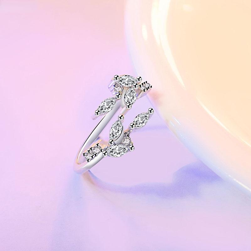 Lindon Classic Copper Alloy Zircon Ring Ladies Jewelry Wedding Promise Party Gift