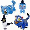 New  Anime Hunters Plush Cute Purple Tiger Black Hat Magpie With 3 Eyes Monster Hunt Girl Group Stuffed For Fans Gifts