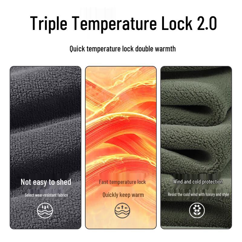 Hodo Men's Anti-Static Fleece Lined Hooded Jacket