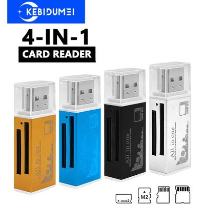 All In 1 Card Reader TF SD Card Reader Flash Memory Card Slot USB 2.0 Memory Adapter Plug and Play for Laptop Desktop PC