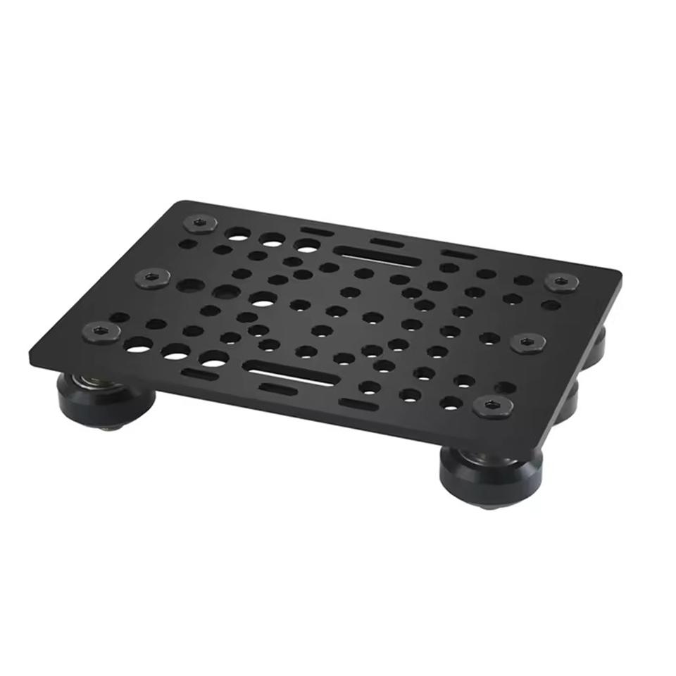 3D Printer Parts 20-80mm V-Slot Gantry Plate Set With 6 Wheels for Black Aluminium V-Slot Solid V POM Kit for CNC Machine Parts