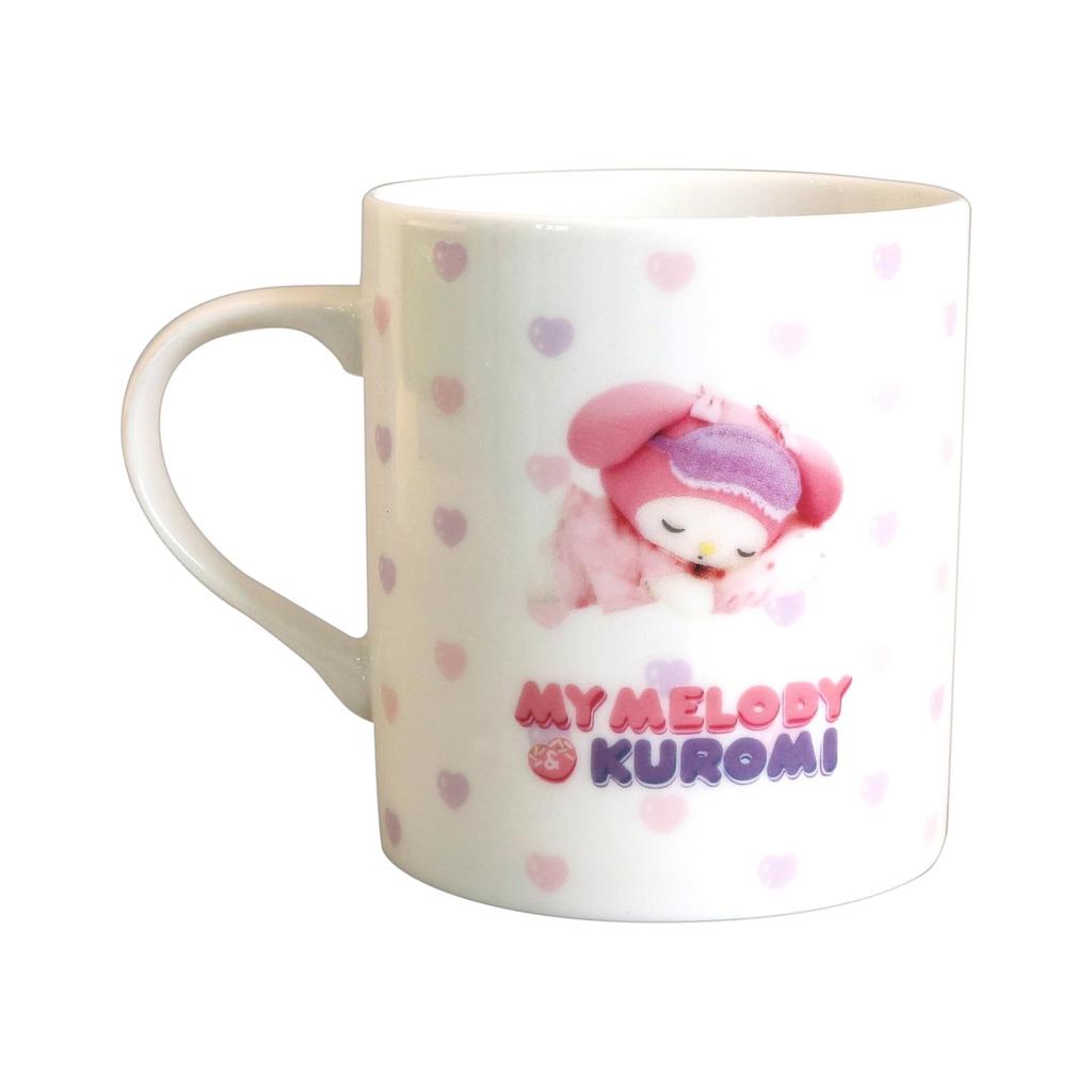 Melody My Melody Microwave and Dishwasher Made in Product Number 319132 "My & Kuromi" Mug, 300ml, Safe, Japan,