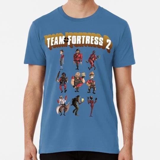 

Team Fortress 2 All Characters Classes With Tf2 Logo S-5XL Made in USA T shirt L