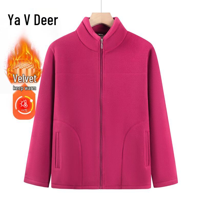 Yalu Women s Fleece-Lined Stand-Collar Sweatshirt 5XL