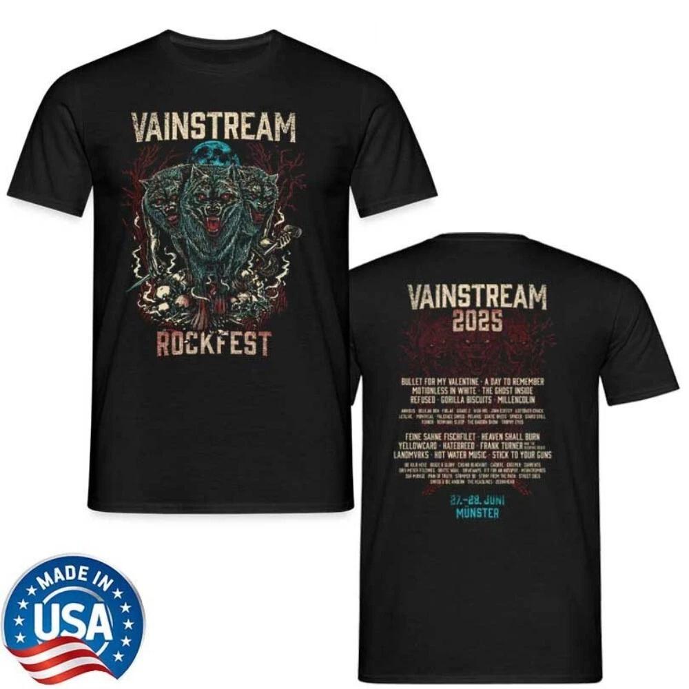 Vainstream Rockfest Wolf Juni 27-28, 2025 Munster Two Sided Shirt XL