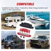 Bus Bar 12V-48V 250A Power Distribution Block 4 Posts Junction M8 M10 For Marine Automotive Copper Battery Busbar Terminal Block