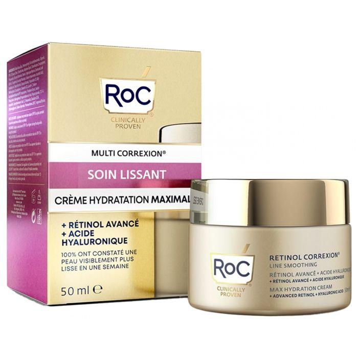 Roc Soin Lissant Crème Hydratation Maximale 50 Ml