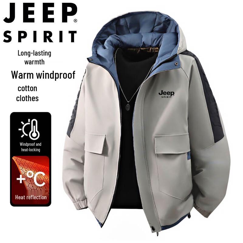 JEEP SPIRIT Men's Winter Graphene Hooded Padded Jacket