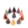 Hexagonal Seven-Color Crystal Stone Resin Pendulum Yoga Ornament