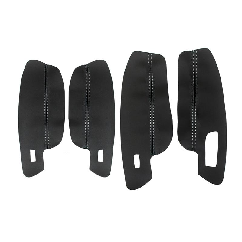 Soft Leather Armrest Cover For VW Golf 7 2014 2015 2016 2017 2018 4pcs Car Door Panel Armrest Cover Sticker Trim Interior Parts