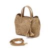 DakS Beige Cowhide Flower Punching Tote Bag S Dcba6e575i2