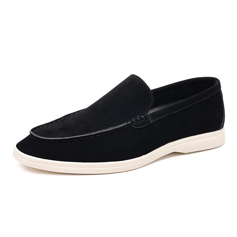 Fashion Designer New Fashion Men's Pointed Suede Leather Casual Dress Homecoming Shoes Male High Quality Loafter Formal Wedding Footwear
