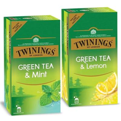 Combo Econômico Super Chá Verde Twinings (Menta e Limão 25S) - Bolsas, 0,2 Kg