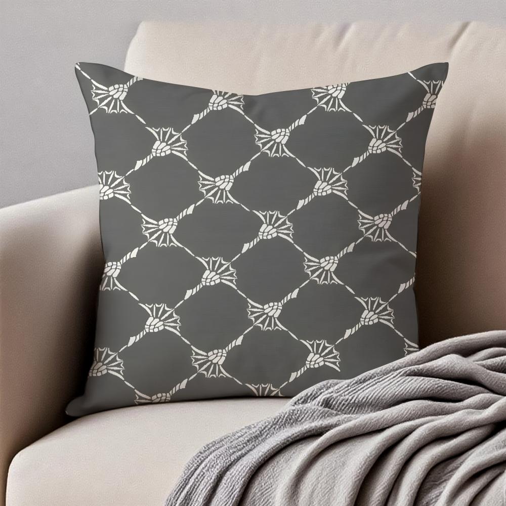 Fashion Luxury vintage JoopIcons Cushion Cover Pillowcase Antidustmite Invisible Zipper Short Plush Sofa Cushion