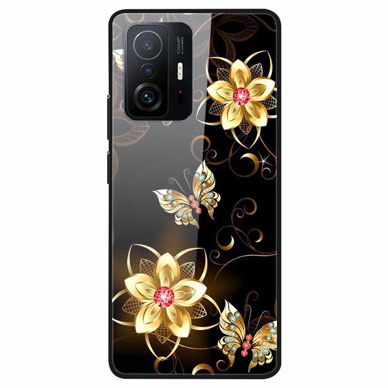 Luxury Case for Xiaomi Mi 11T Pro Cover Tempered Glass Cover for Xiaomi 11T 11 T Pro Phone Case for Xiaomi 11TPro Fundas 2021