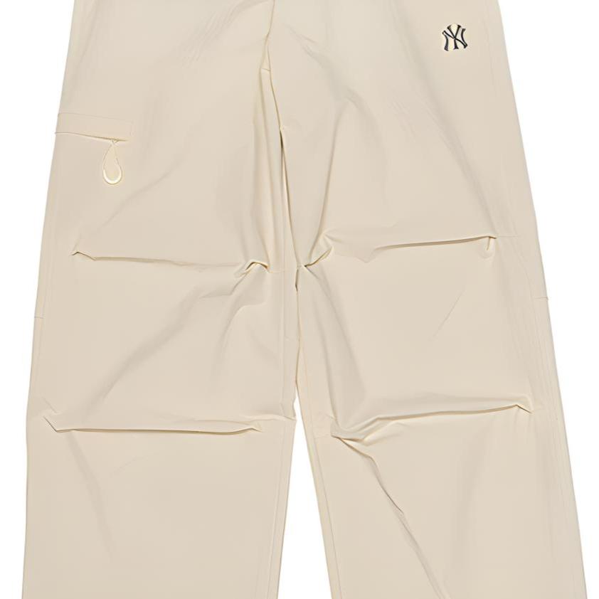 MLB Casual Pants Unisex New York Yankees / Light Sand Brown Thin Straight Fit Pants 3AWPB0254-/