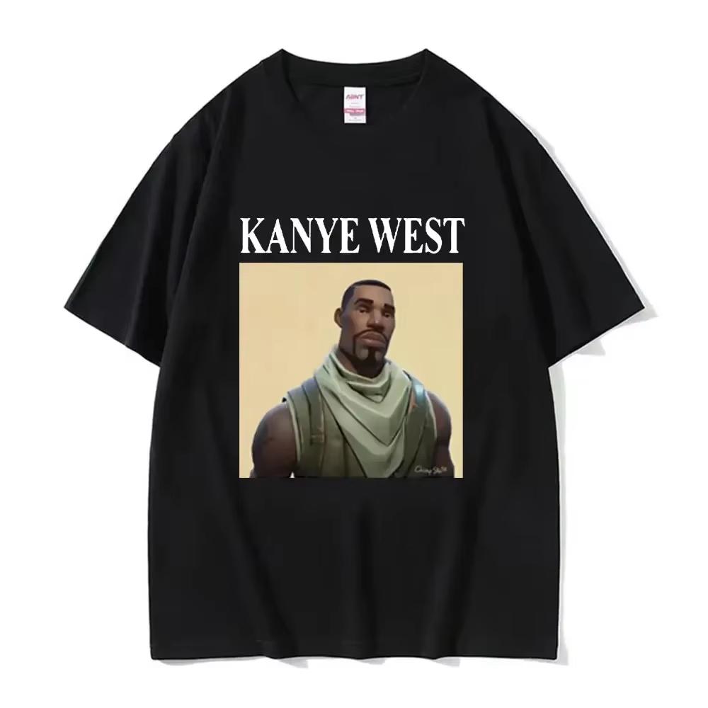 Lustiges Kanye West Meme T-Shirt Unisex Vintage Hip Hop Rap Stil T-Shirt Unisex Unisex Kurzarm T-Shirt Streetwear