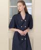 J Mark New York Double-Button Dress - Indigo