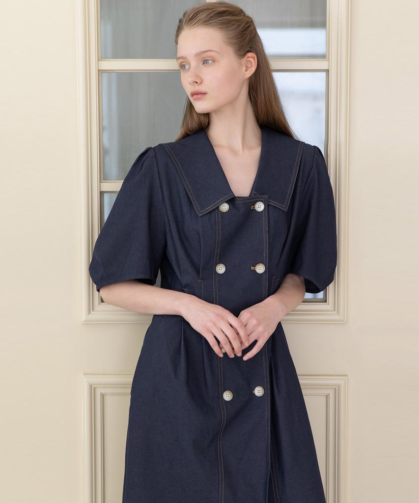J Mark New York Double-Button Dress - Indigo