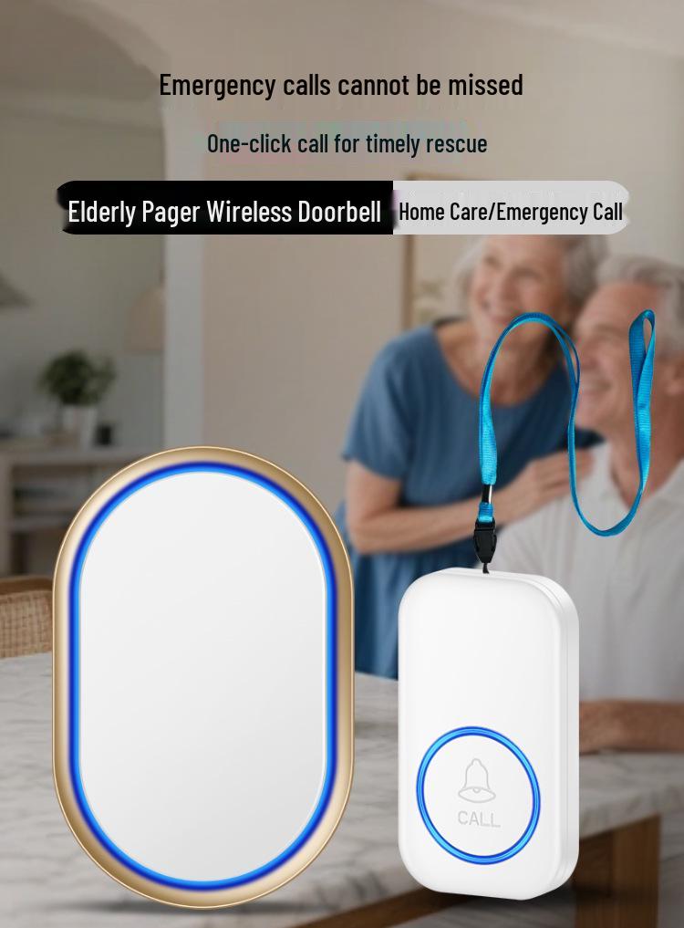 Smart Wireless Doorbell: One-Button Call Service for Apartment or Elderly SOS