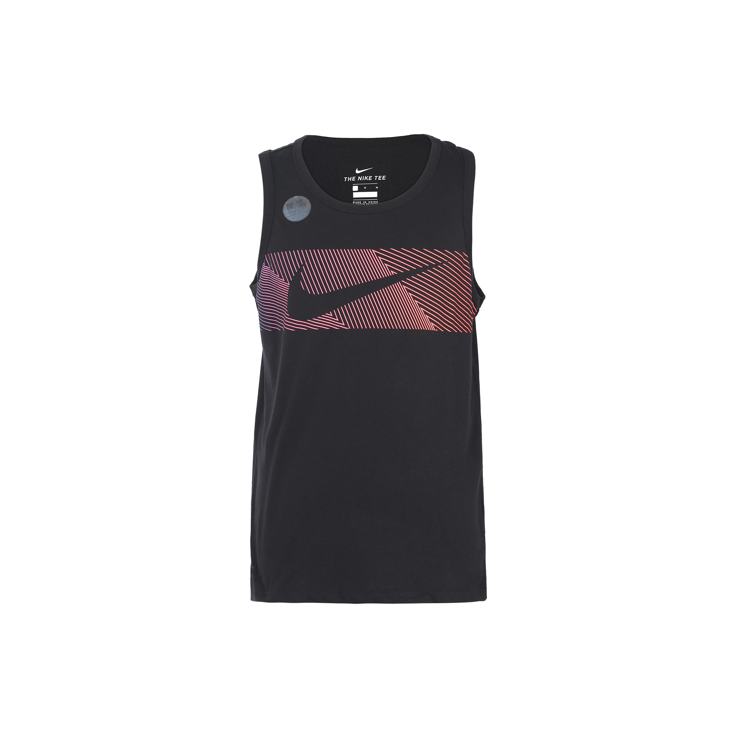 Nike Dri Fit Tank Tops Men s Black Crew Neck Moderate Straight Fit CT6453-010 S