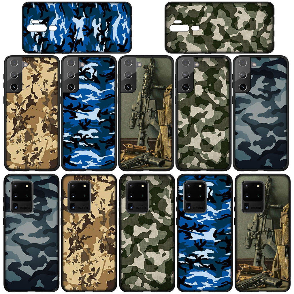 Kryt na telefon pro Samsung Galaxy S25 S24 S23 iPhone 16 15 Xiaomi Redmi Note 14 13 12 16E X 11 Pro Max Moto Huawei Camo Vojenský Armádní Kamufláž Umělecký Kryt
