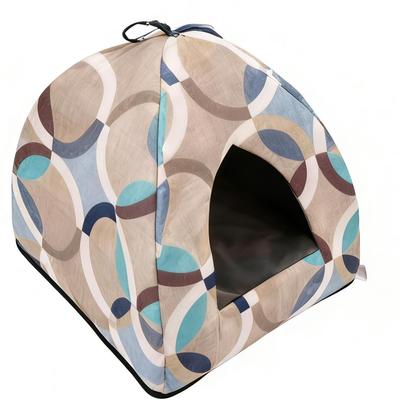 The Pyramid Pet Bed Creates a Cozy Little Nest for Cats and Dogs Who Love To Curl Up In a Safe and Comfortable Corner