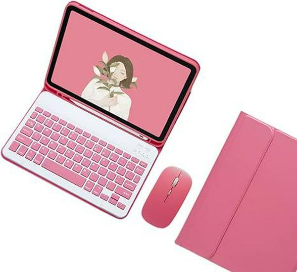 2025 iPad 11 Protective Case with Bluetooth Keyboard & Mouse – Compatible with Apple Air7