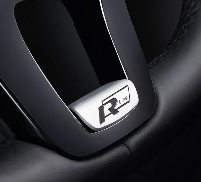 Dla VW Volkswagen Jetta MK5 Golf 3D Emblemat Rline ze stopu aluminium Naklejka na kierownicę samochodu Akcesoria Dla Volkswagen GTI Polo G